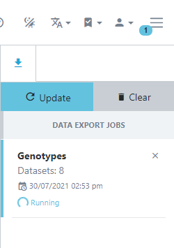 Genotypic export asynchronous status